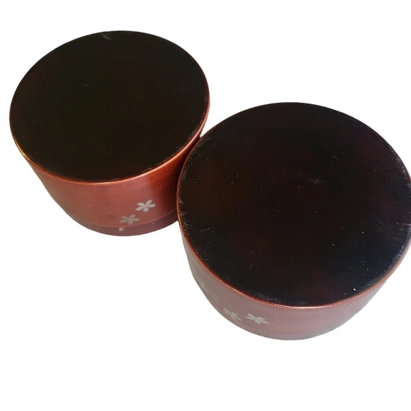 Vintage Japanese Asian Trinket Rice Containers Set - Picture 7 of 11